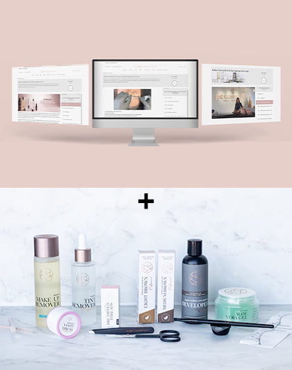 Online Training Browstyling - Mapping and waxing + Starterkit (different languages)