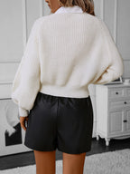 Noémi Cable Knit Long Sleeve Sweater