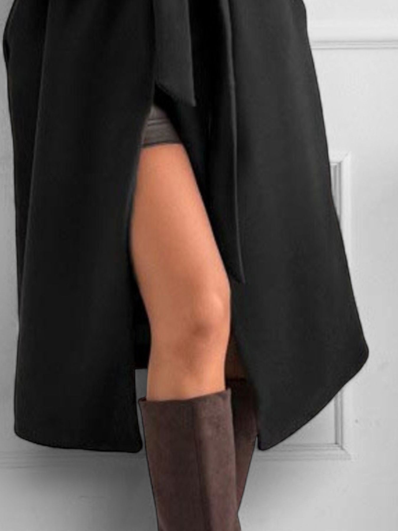 Claire – langer Mantel mit Gürtel