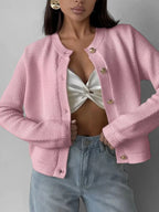 Cardigan Rosie met Goudkleurige Knopen