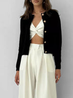 Cardigan Rosie met Goudkleurige Knopen