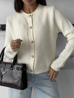 Cardigan Rosie met Goudkleurige Knopen