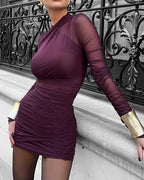 Valentina Ruched Bodycon Mini Dress