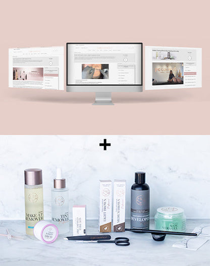 Online Training Browstyling - Mapping and waxing + Starterkit (different languages)