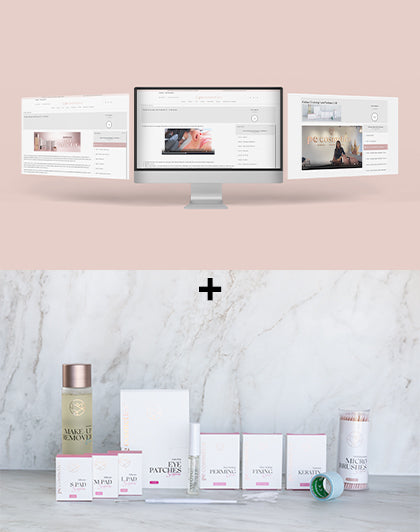 Online Training Lash Volume Lift + Starterkit (different languages)